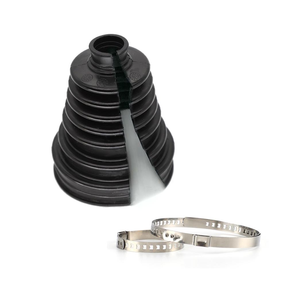 Universal Split CV Boot Kit Driveshaft Stretchy Rubber Outer Gaiters Easy Fit With Clips