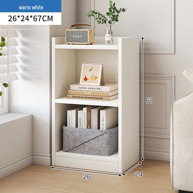 Компактная угловая книжная полка: Небольшой узкий стеллаж для хранения вещей дома или в офисе