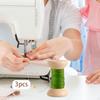 3 Pieces Embroidery Thread Spool Sewing Bobbins Wire Weaving