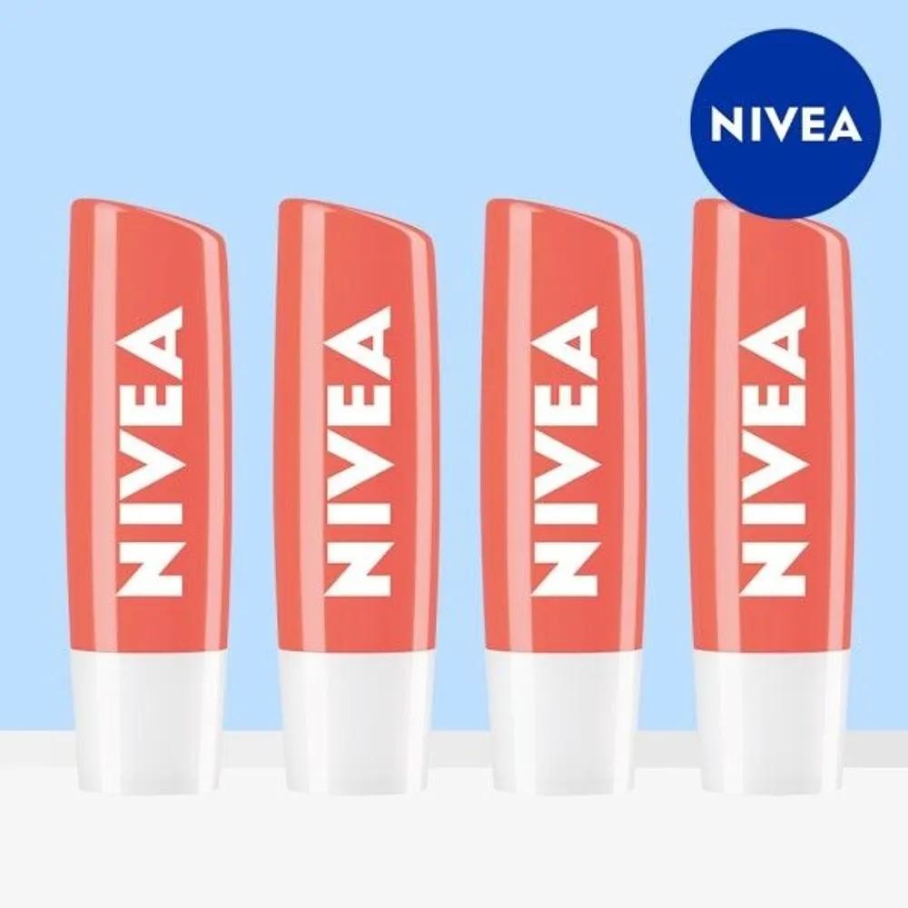 Nivea Уход за губами Персиковое сияние 4,8 г (4 шт)