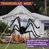 Joyfy Halloween Decorations 59'' Giant Spider with 400 sqft Spider Web  Fake Spiders for Indoor Outdoor Halloween Decorations