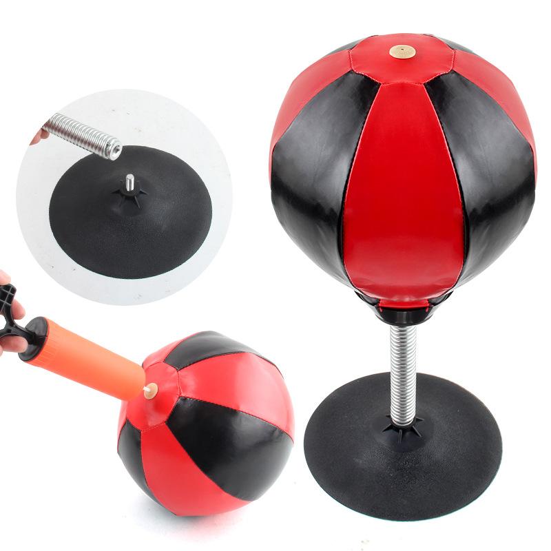 Children'S Desktop Decompression Toys, Tumbler Boxing Speed Ball Set, Sports Training Equipment Inflatable Boxing Ball
