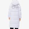 Fila Логотип Принт Свободная Теплая Пуховая Куртка Женская Верхняя Одежда Белая F51W349906A-WT