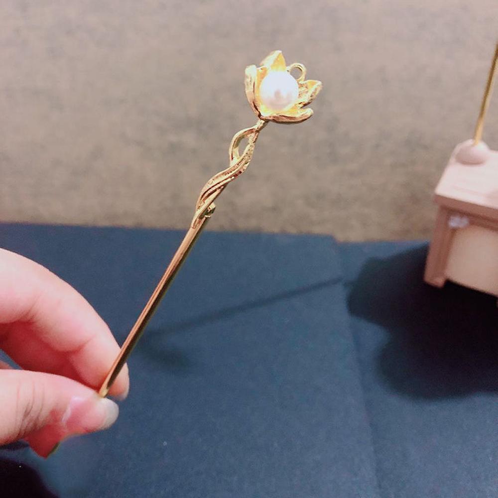 Hair Pin Pearl Tassel Magnolia Chinese Magnolia Hair Pin Chignon Pin Hair Chopsticks Hair Stick