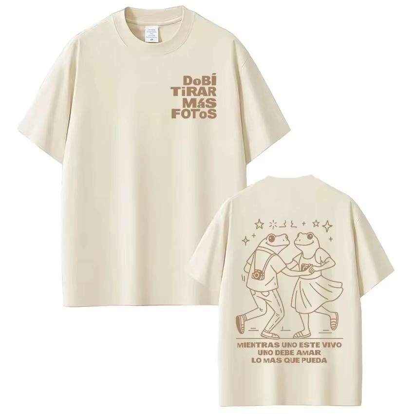 Loose Harajuku Y2K Street Style Unisex Casual Cotton Crew Neck Hot Selling Summer T Shirt With Bad Bunny Unisex And Unisex TShirt