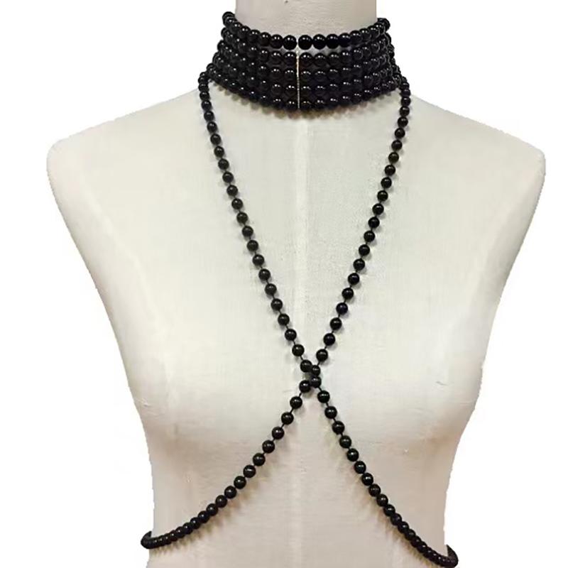 Модный винтажный жемчужный жилет, ювелирные изделия, цепочка на плечо, ювелирные изделия, свадебное платье, аксессуары, ручная работа, ожерелье из бисера, жемчужная цепочка для тела