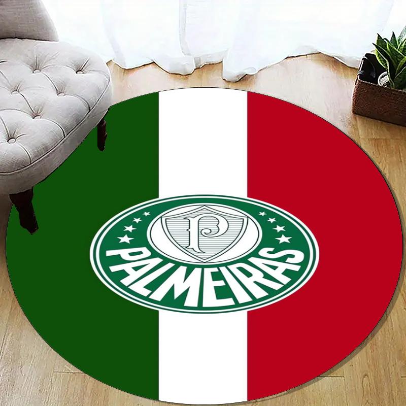 Palmeiras Printed Round Rug Carpet Chair Rug Area Rug Entryway Doormats,for Office Chair Living Room Bedroom Kitchen Room.