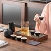 Travel tea set, business gift, glass outdoor pot 2346 ceramic express cup, teapot