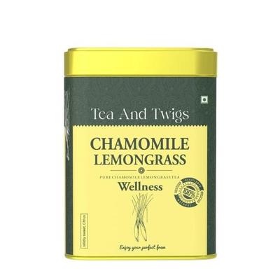Tea And Twigs - Чай с ромашкой и лемонграссом - 15 чайных пакетиков (30 грамм) | Травяные чаи | Для хорошего сна и снятия тревоги | Цельные бутоны ромашки