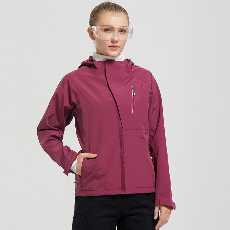 Spring and Autumn Waterproof Hooded Couple Quality Single-layer Jacket Men's and Women's Jacket Trench Coat Jacket