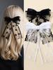 Lace Bow Hair Clip, Female Sweet and Elegant Temperament, Back of the Head Top Clip Hair Accessory