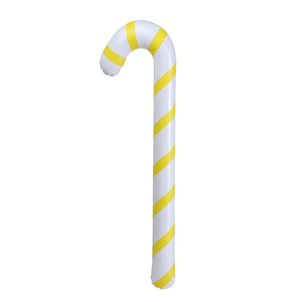 Home Party Balloons Inflatable Toys Christmas Candy Cane Crutch Balloons Santa Claus Walking Stick
