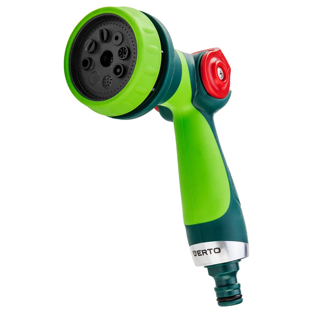 8-function pistol sprinkler with smooth stream regulation