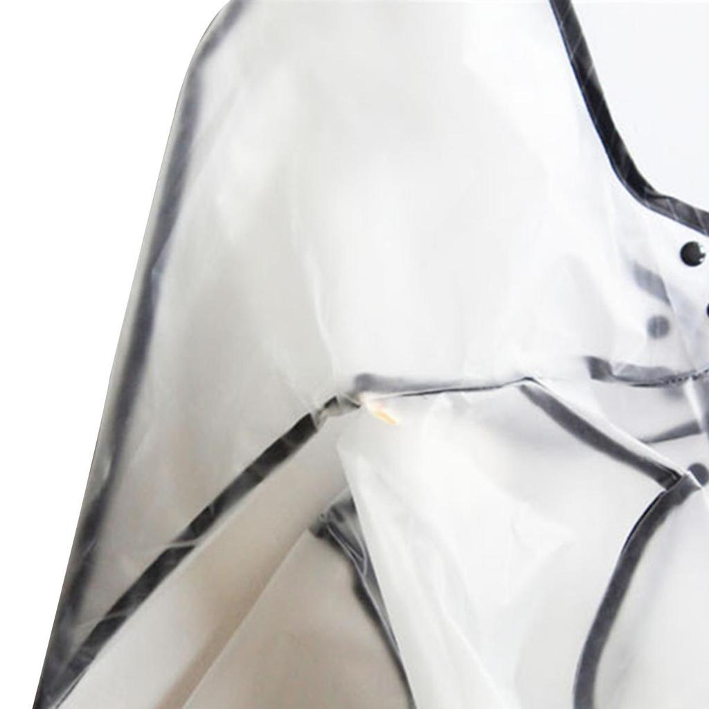 Children Waterproof Rain Poncho Raincoat, Kids Hooded Transparent Protective Cover Rainwear