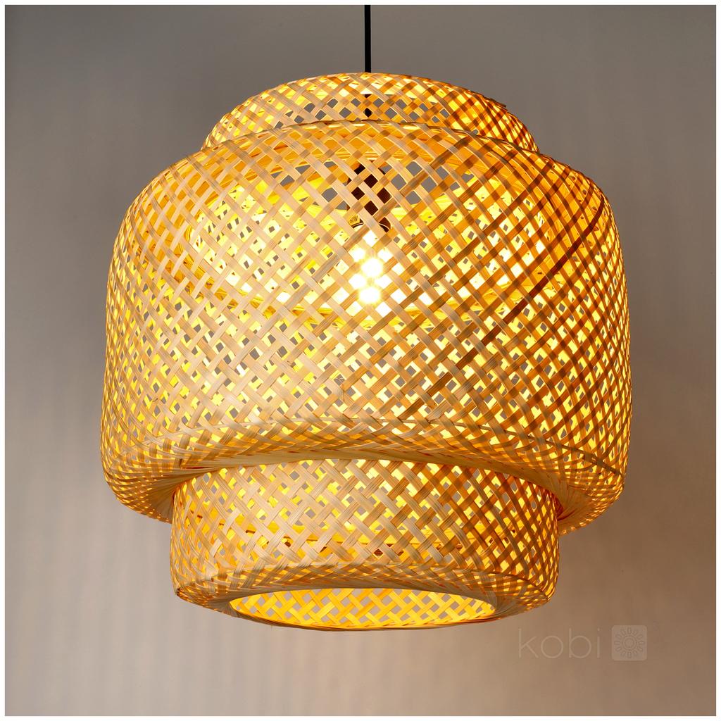 Boho bamboo hanging lamp 40cm 1xE27