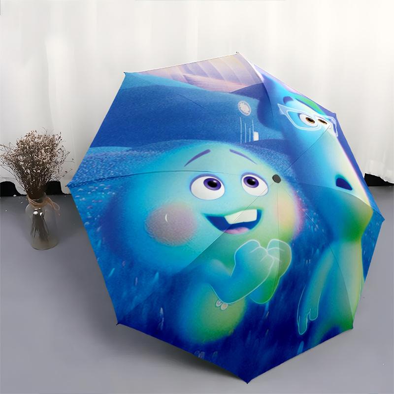 Soul Durable Cartoon Folding Umbrella, Portable 3-Fold Compact Umbrella for Men and Women, Suitable for Travel or Daily Use.P072