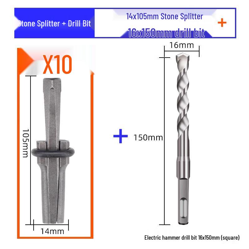 Клин и зубило для раскалывания камня для каменотесов