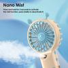 Spray Fan Cartoon Snail Design Silent Motor Mini Handheld Tabletop Fan with Water Mist Cooling USB Rechargeable Handheld Fan