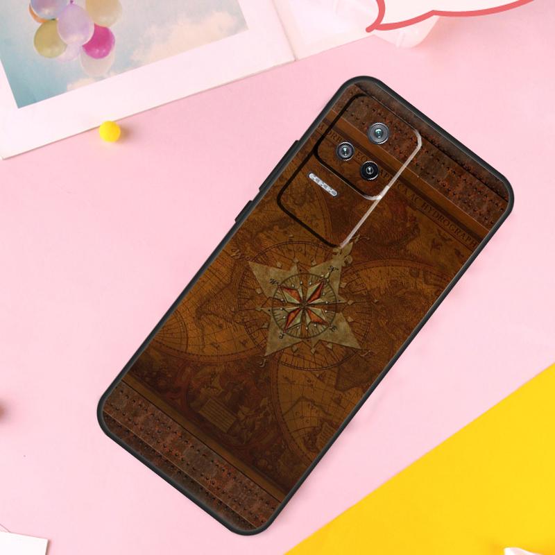 Чехол-компас для POCO X6 M6 Pro X3 X5 F3 F5 M5s Xiaomi 14 13 Ultra 12 Lite 11T 12T 13T Pro