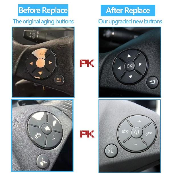Автомобильные многофункциональные кнопки на руле, кнопки управления для Mercedes Benz S CL Class W221 W216 S300 S320 S400 S450