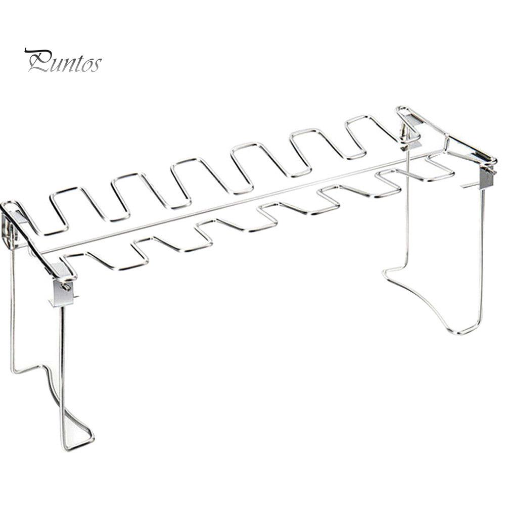 Подставка-держатель для гриля из нержавеющей стали с антипригарным покрытием для куриных ножек