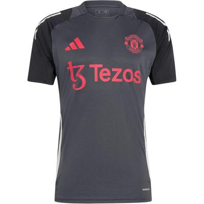 Tiro 24 Manchester United Sport Performance Training модная удобная футболка с коротким рукавом мужская серая IS8086