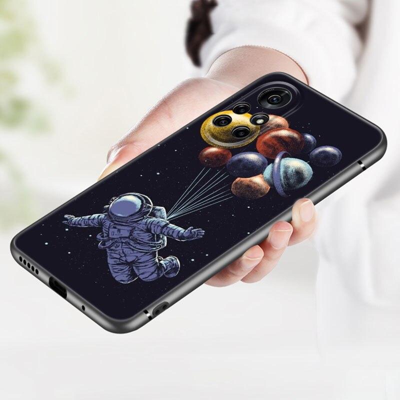 Чехол для телефона Moon Stars Space Astronaut для Huawei Honor 60 50 SE 30S Mate 30 20 10 Lite 40 Nova 9 8 Pro Y60 8i 7i 7SE 5T Premium