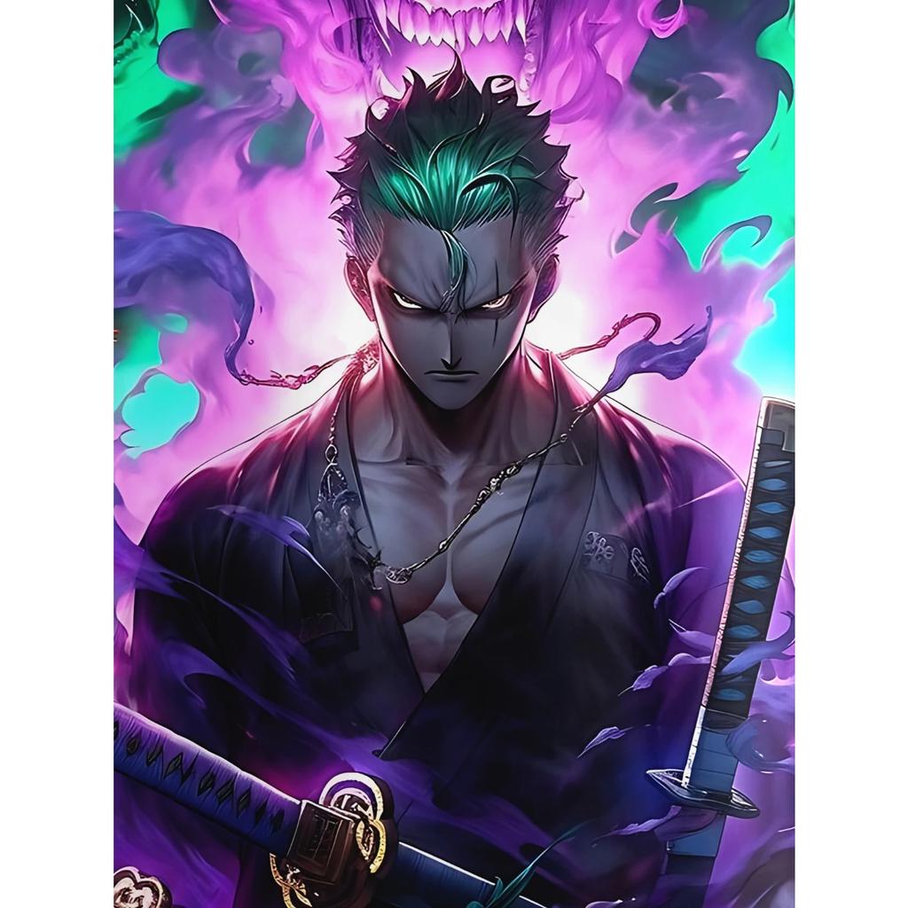 Anime One Pieces Luffy Zoro 3D Print Children T-Shirts Long Sleeve Spring Fall Clothes Casual Round Neck Boys Tops