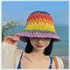 Летние шляпы для женщин Панама Радужная Складная Шляпа рыбака Солнцезащитная Дорожная Солнечная шляпа Женская Пляжная Уличная Повседневная Солнцезащитная шляпа Новая