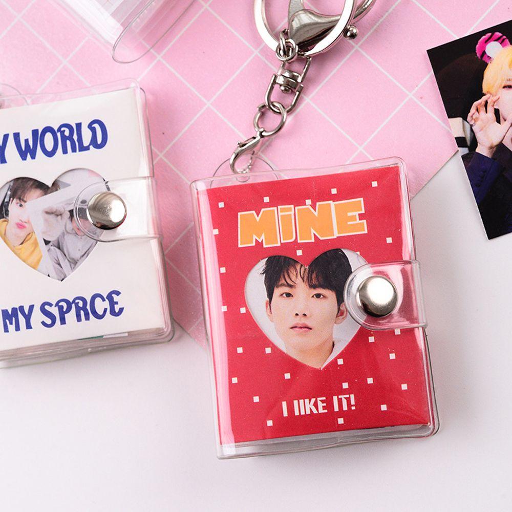 Binder Pocket Photo Holder Collection Card Holder Card Bag Card Book Keyring Photo Album Keychain