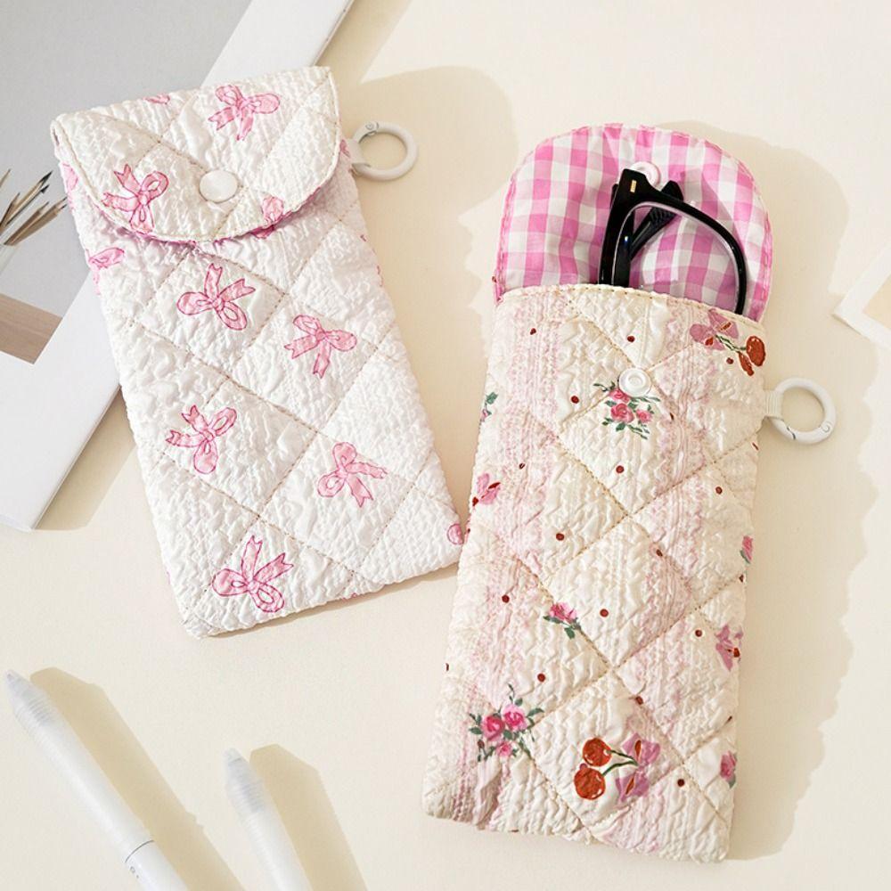 Portable Glasses Storage Bag Flower Sunglasses Pouch Cloth Printed Glasses Bag Male