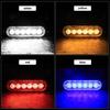 6/12LED Strobe Warning Light Cheap Strobe Grille Flashing Lightbar Truck Car Beacon Lamp Amber Traffic Light 12V 24V Car Lights