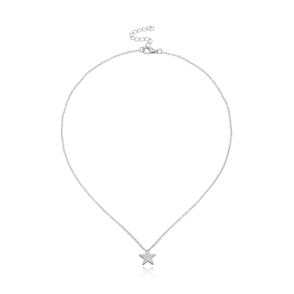 Европейское и американское простое ожерелье, модная утолщенная подвеска-звезда, женская темпераментная цепочка-свитер до ключицы