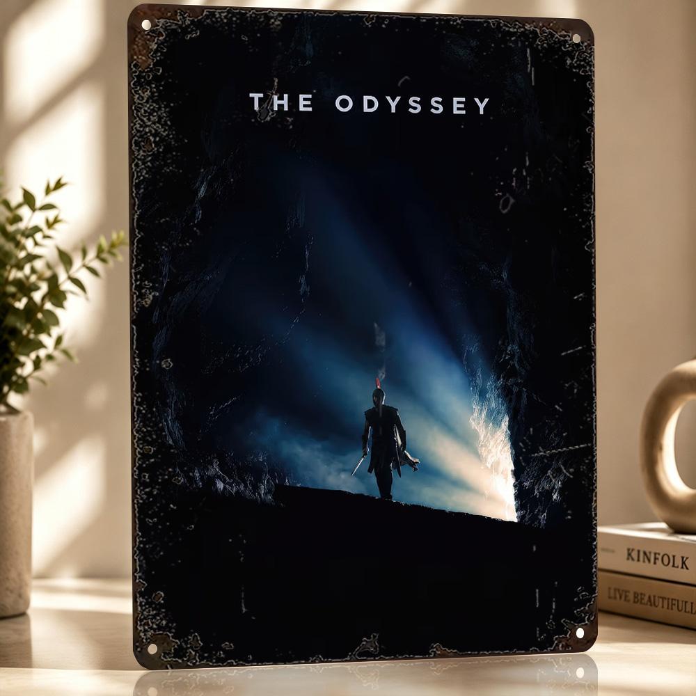 The Odyssey Movie Personalized D Textured Metal Poster Wall Art Tinplate Sign for Bedroom Decoration Room Decorating Interior