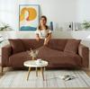 Couch Cover 3-Seater Sofa, Sofa Bed, Brown Velvet