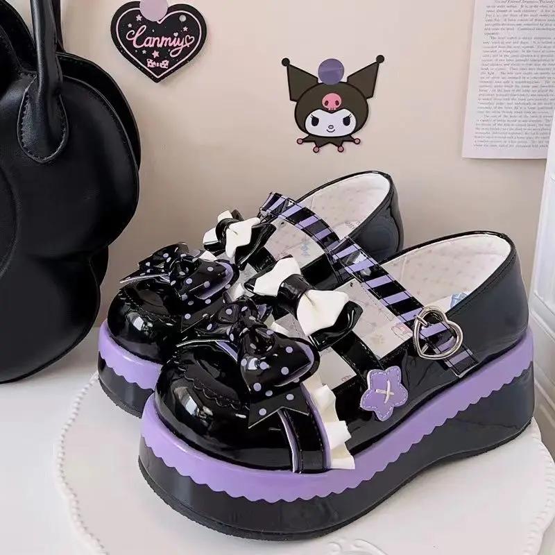 Модные Милые Девочки Лолита Обувь Ремешки Монк Высокие Каблуки Плоская Платформа Сладкие Туфли Мэри Джейн