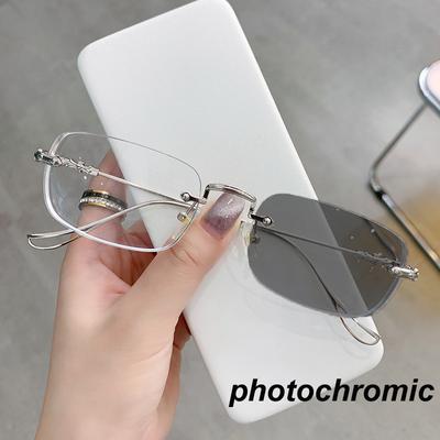 Фотохромные очки для улицы, унисекс, для женщин и мужчин, прямоугольные, с оправой «минус», модные, меняющие цвет очки для близорукости, диоптрии до -4,0