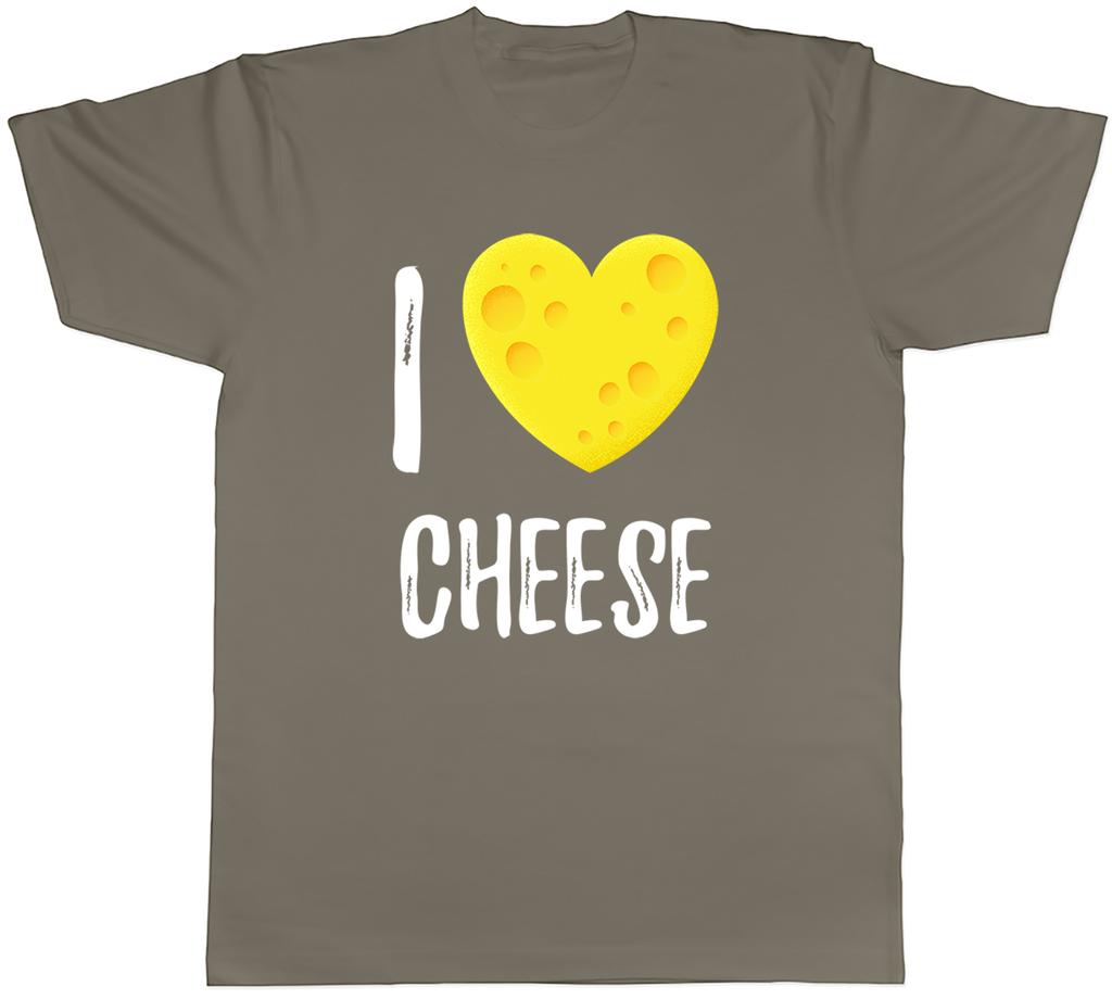 I Love Cheese Love Heart Shaped Cheese Unisexs TShirt Tee Gift Top