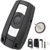 car Key Shell for BMW E87 E81 E90 E71 E53 E60 E61 E64 E70 E84 E89 E90 E91 E92 E93 BMW Key Case with Screwdriver and Keyring, and VL Battery (Rear