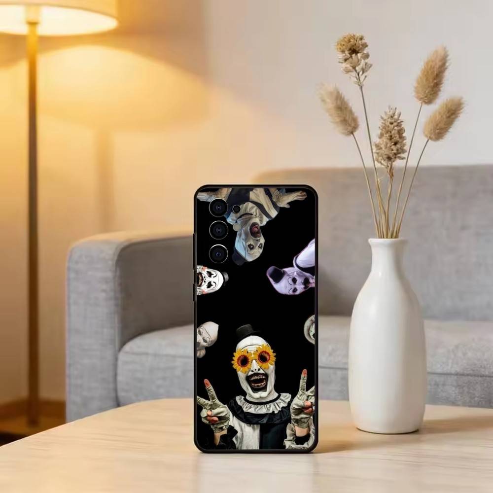 Чехол для телефона T-Terrifier H-Horror C-Clown для Samsung S25, S24, S21, S22, S23, S30, Ultra, S20, Plus, Fe, Мягкий силиконовый черный чехол