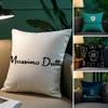 Fishon M-Massimo D-Dutti Pillow Case Plush Fabric Soft Pillowcase Double Sided Print Sofa Cushion Cover Throw