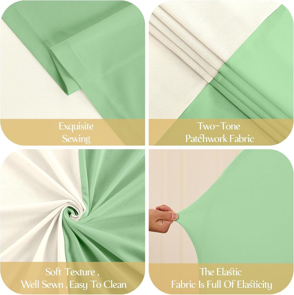 Свадебная арка, задник, чехол из спандекса, облегающий, круглый верх, чехол для задника арок Кьяра для украшения банкета на церемонии по случаю дня рождения