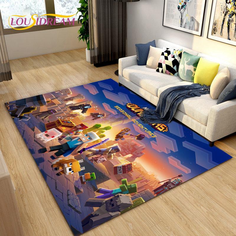 3D песочница для игр, коврик для геймера, большой ковер для гостиной, спальни, дивана, коврик для украшения, детские игры, нескользящий напольный коврик