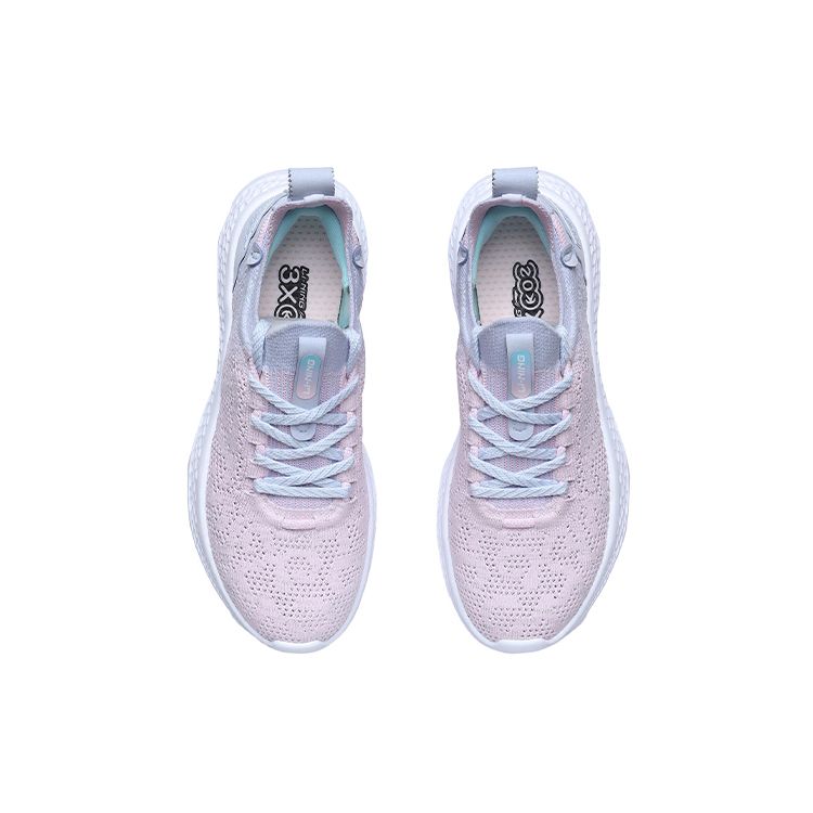 Li Ning EazGO Comfortable Series Легкие дышащие спортивные туфли женские кроссовки Синие Розовые ARER030-3