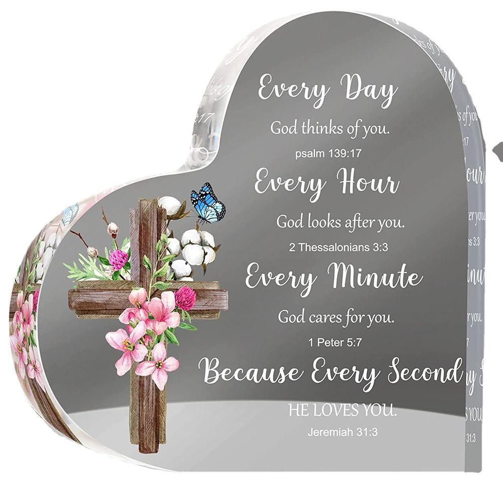 Acrylic Inspirational Gifts Transparent Religious Gifts Fashion Scripture Gifts