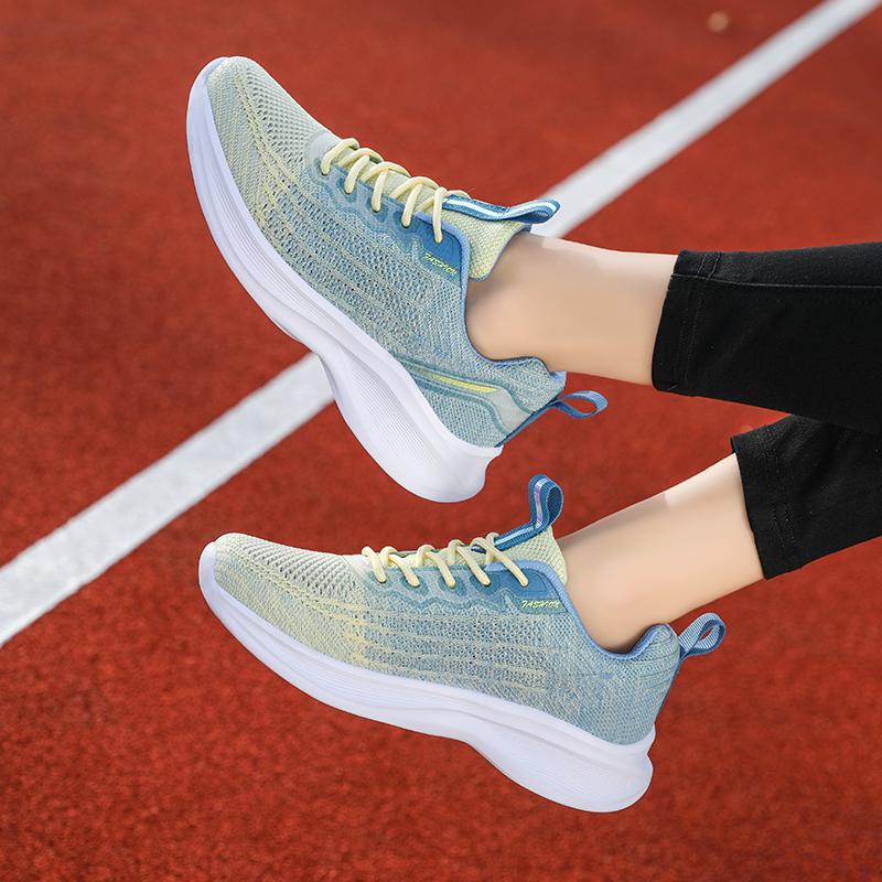 Спортивные женские кроссовки для бега, весна, новые, толстая подошва, легкие, походные, удобные, для фитнеса, тенниса для женщин