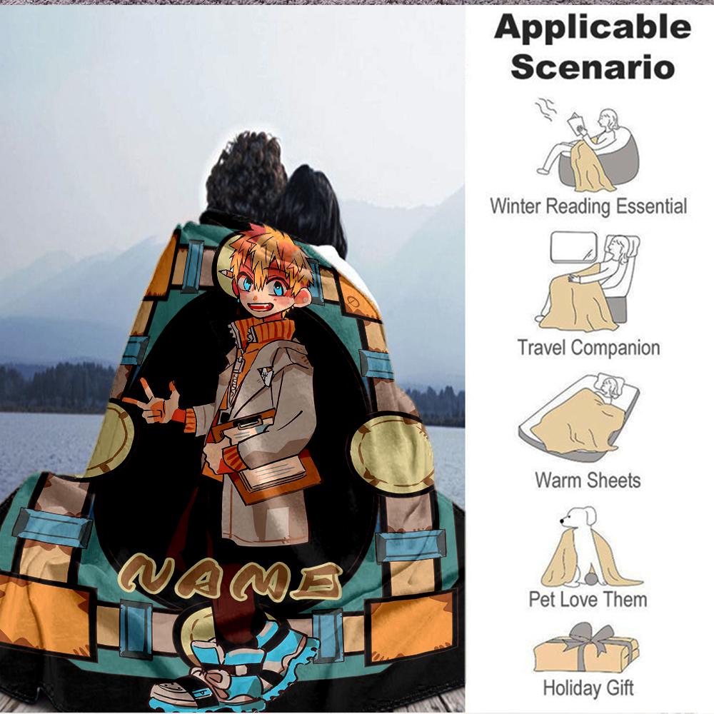 Custom 1pc Adventure Forest Blanket, Soft And Comfortable Blanket, Casual Warm, Camping Travel Blanket, Birthday Gift Q9122002