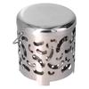 Outdoor Mini Warmer Stainless Steel Camping Stove Portable Warming Stove Cover for Picnic Hiking