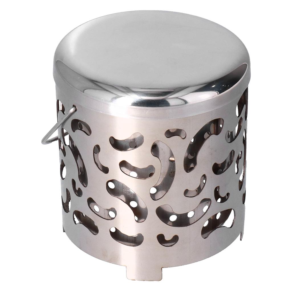 Outdoor Mini Warmer Stainless Steel Camping Stove Portable Warming Stove Cover for Picnic Hiking