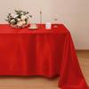 White Rectangle Satin Tablecloth Wedding Table Cloth For Christmas Baby Shower Birthday Events Banquet Decor Home Dining Table
